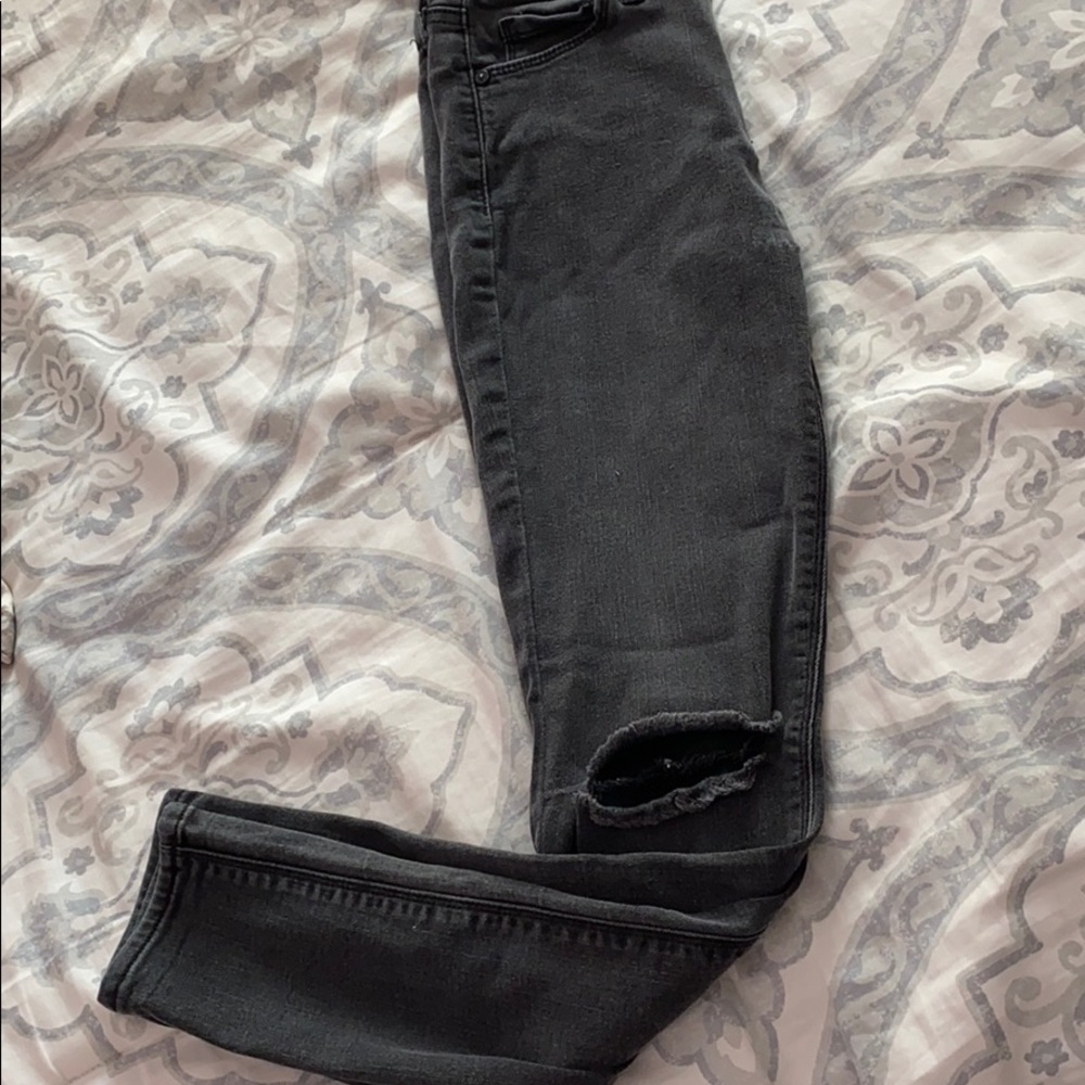JUSTBLACK black low rise jeans